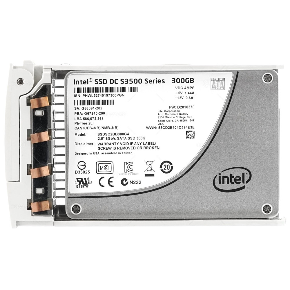 SSDSC2BB300G4-SG550 INTEL 300GB 2.5' 6G SATA SSD BOOT DRIVE FOR SG 550