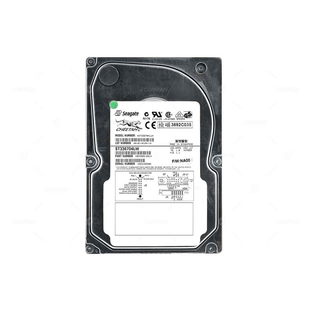ST336704LW SEAGATE HARD DRIVE 36GB 10K 68 PIN U160 SCSI 3.5 LFF 9N7005-001