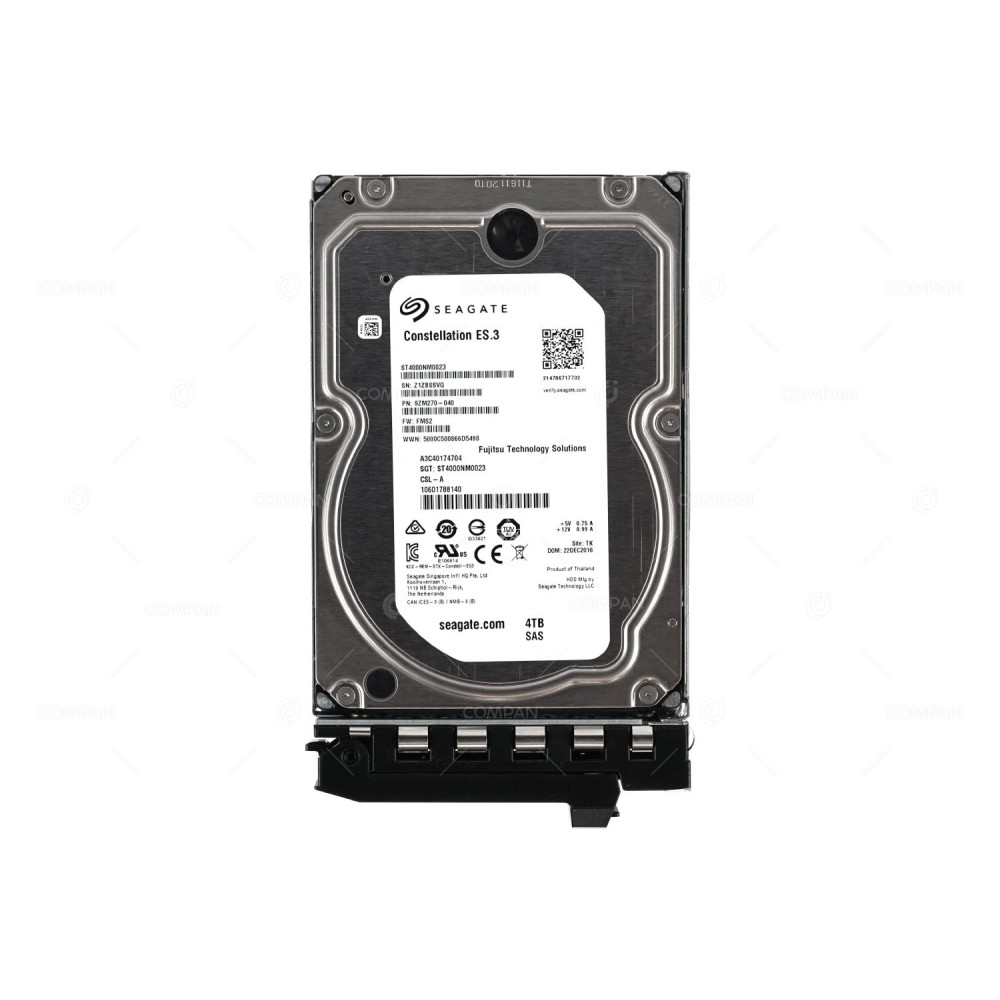 A3C40174704 FUJITSU HARD DRIVE 4TB 7.2K  6G 3.5 LFF SAS ETERNUS JX60 JX40 S2 10601788140, ST4000NM0023, 9ZM270-040