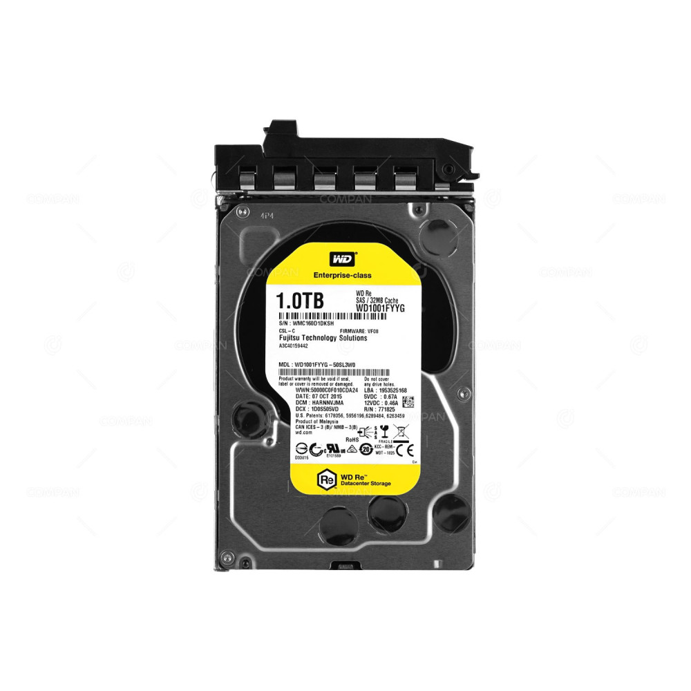 A3C40159442 FUJITSU HARD DRIVE 1TB 7.2K 6G SAS 32MB CACHE 3.5 LFF  FOR PRIMERGY WD1001FYYG, WD1001FYYG-50SL3W0