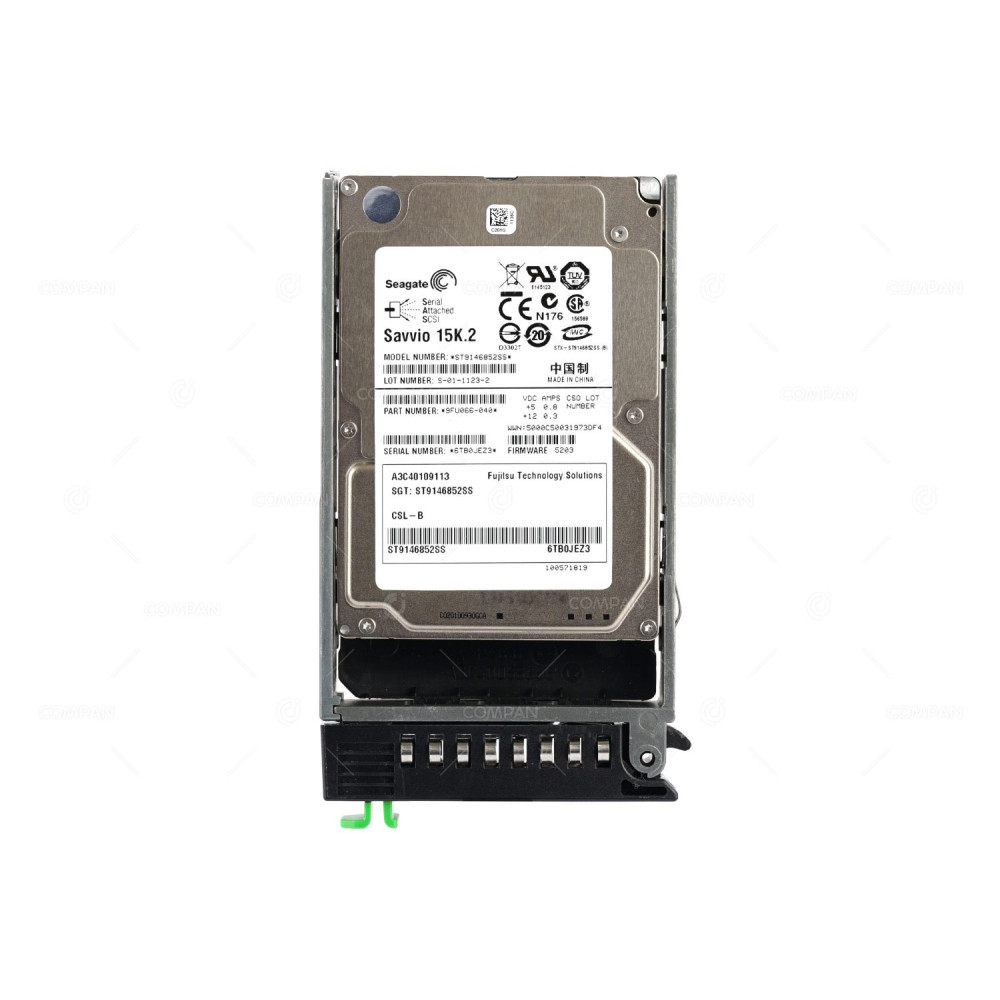 A3C40109113 FUJITSU HARD DRIVE 146GB 15K 6G SAS 2.5 SFF ST9146852SS, 9FU066-040
