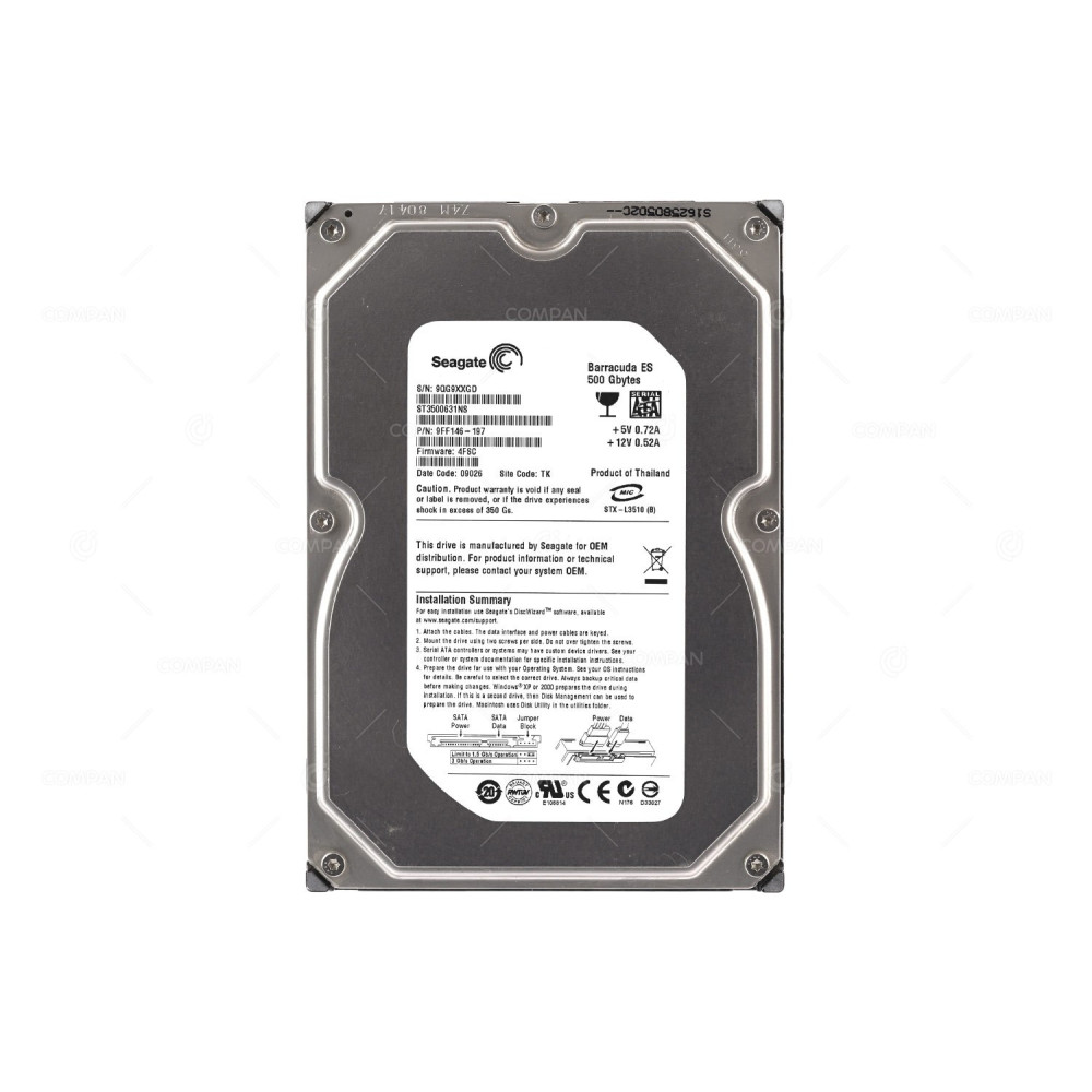 ST3500631NS SEAGATE HDD 500GB 7.2K SATA 3.5" LFF