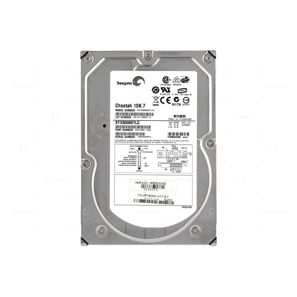 ST3300007LC SEAGATE HARD DRIVE 300GB 10K 3.5 LFF SCSI 9X1006-132