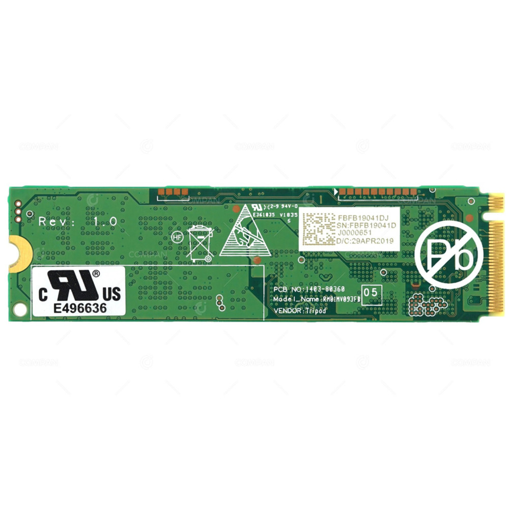 00UP706 LENOVO MEMORY SOLID STATE DRIVE 256GB PCIE GEN 3X4 M.2 2280 NVME SSD SSS0L25132, FBFB19041DJ