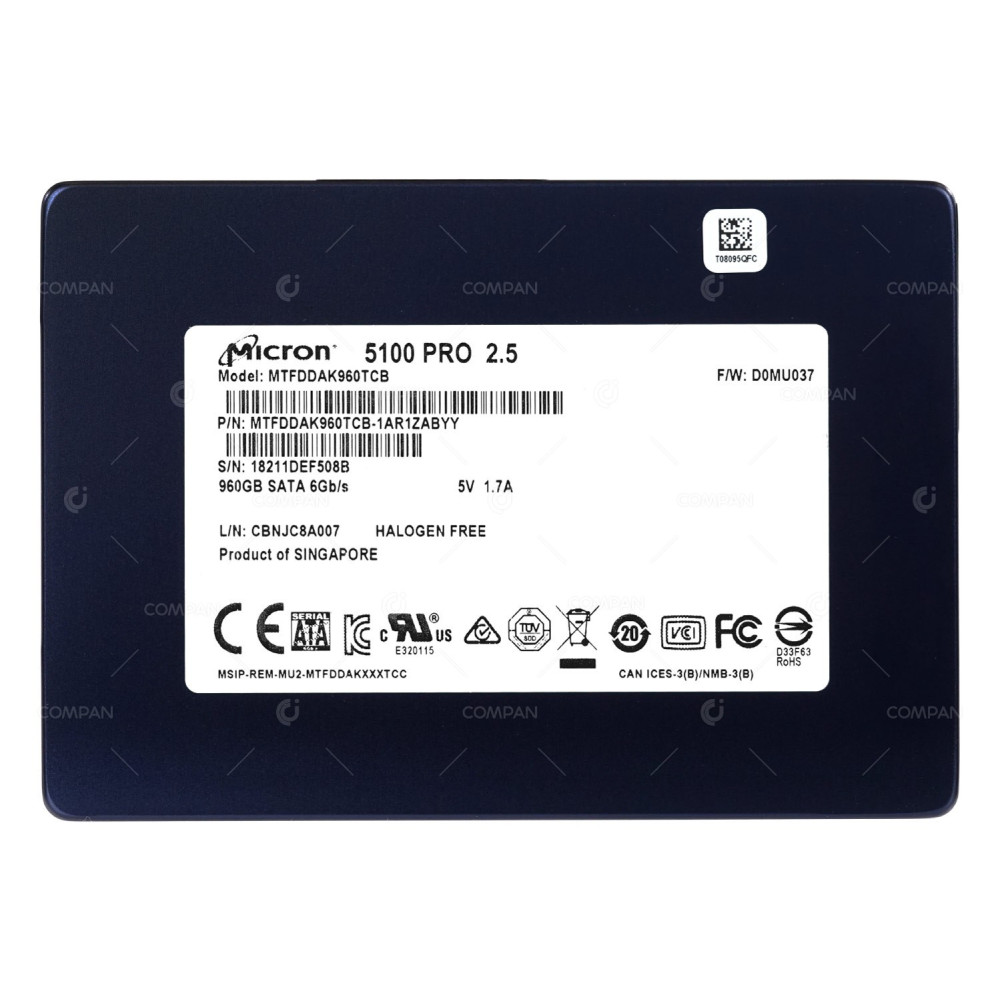 MTFDDAK960TCB MICRON SSD 960GB SATA 6G 2.5" SFF