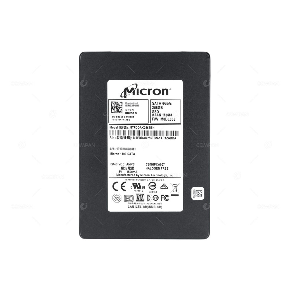 8251G DELL SSD 256GB 6G SATA 2.5 SFF 08251G