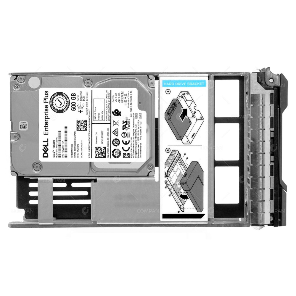 TC05P DELL HDD 600GB / 15K / SAS 12G / 2.5 IN 3.5 CADDY / HOT-SWAP