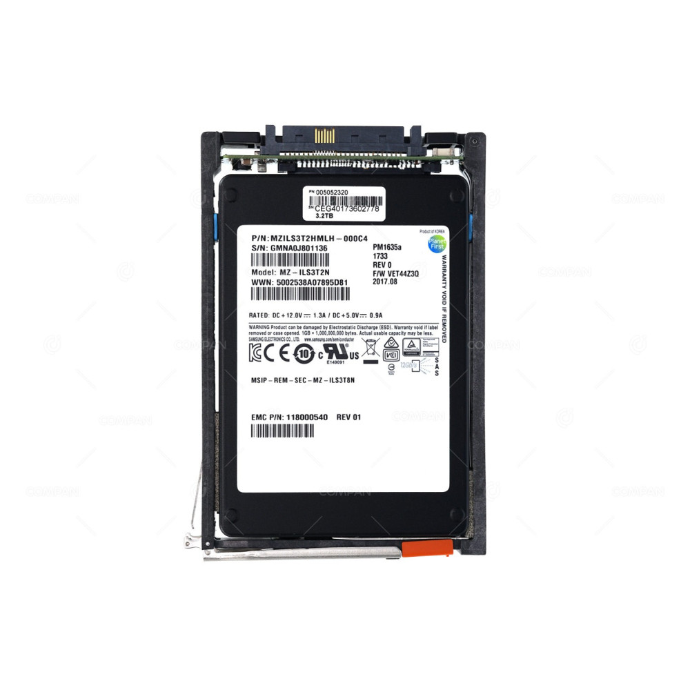 005052320 EMC FLASH SSD 3.2TB SAS 12G 2.5" SFF FOR ISILON H500