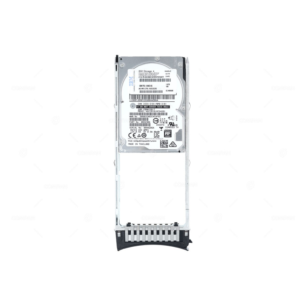 00ND135 IBM HARD DRIVE 1.8TB 10K 12G SAS 2.5 SFF HOT-SWAP FOR DS8880 -