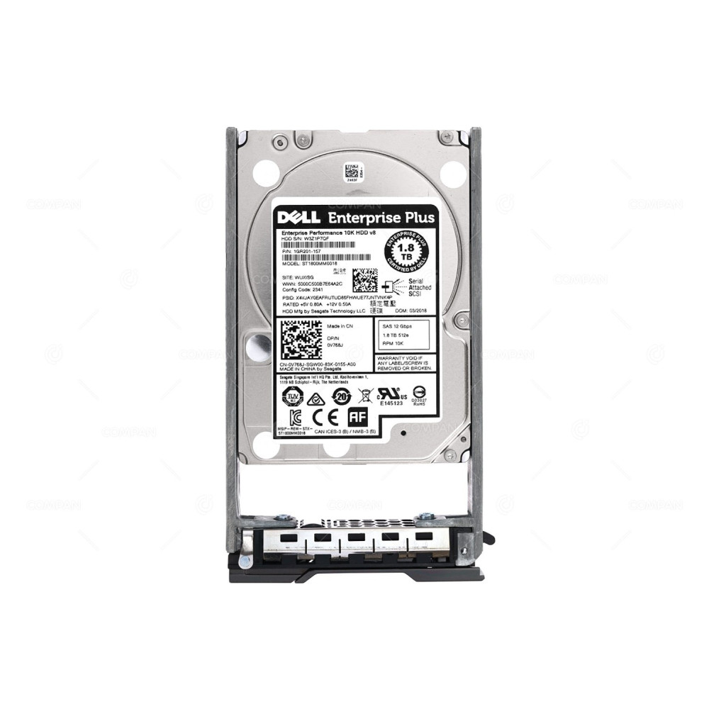 V768J DELL 1.8TB SAS 12G 10K 512E 2.5 SFF ENTERPRISE HDD FOR COMPELLENT COMPELENT