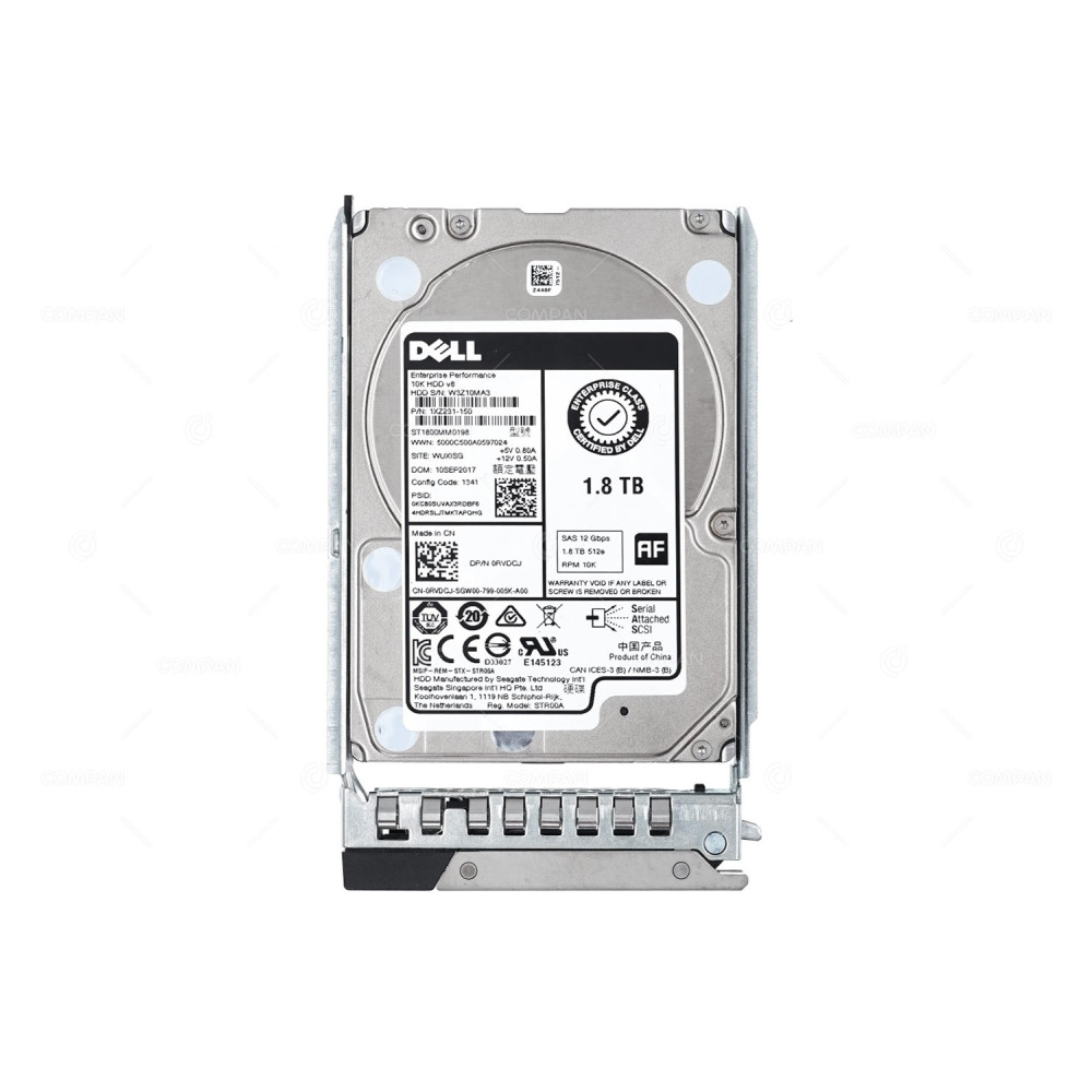 RVDCJ-G14 DELL HDD 1.8TB  10K/ SAS 12G 2.5" SFF/ 512E G14