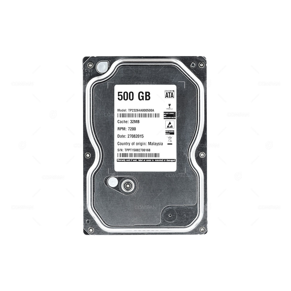 TP23264A000500A TOSHIBA HARD DRIVE 500GGB 7.2K 3.5 LFF 6G SATA -