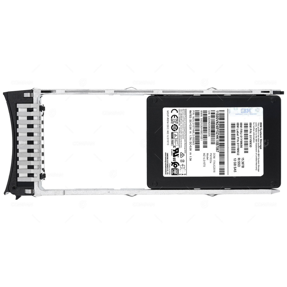 01YM656 IBM FLASH SSD 15.36TB SAS 12G 2.5" SFF FOR STORWIZE V5030F