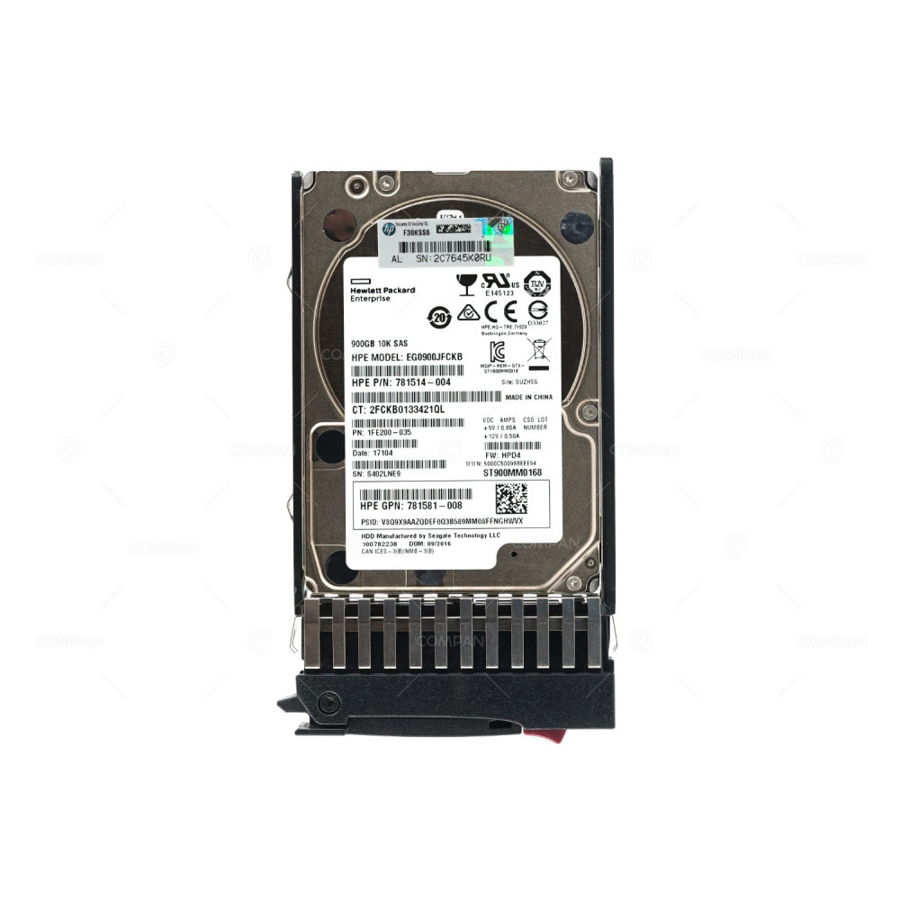 721747-001  HP HDD 900GB 10K SAS 6G 2.5" SFF HOT-SWAP