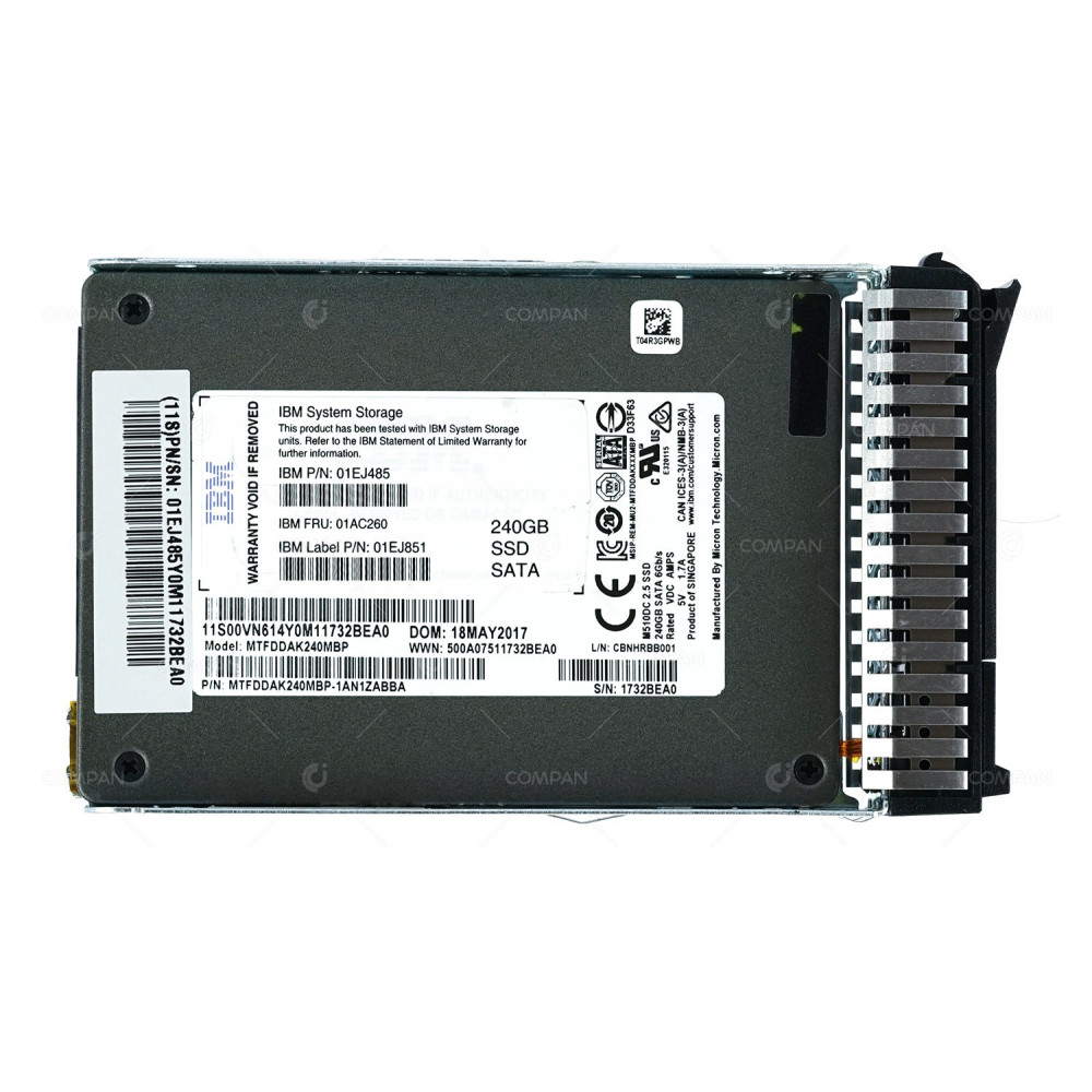 01AC260  IBM SSD 240GB SATA 6G 2.5" SFF
