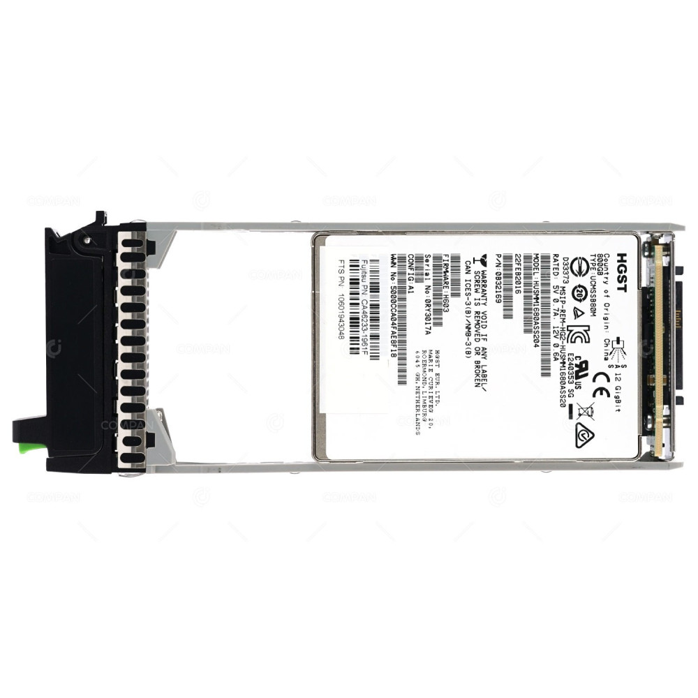 CA07670-E752  FUJITSU 800GB 12G 2.5 SFF SAS SSD HOT-SWAP FOR ETERNUS S3