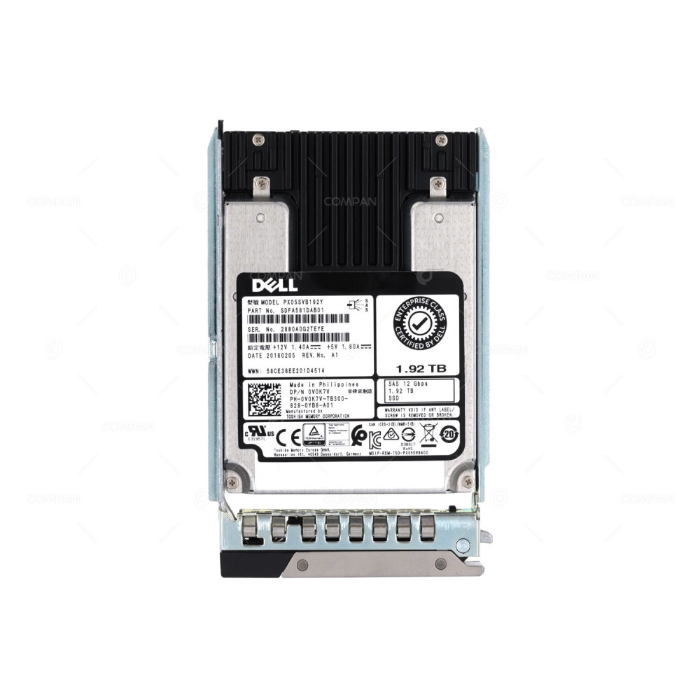 V0K7V G14  DELL 1.92TB 12G SAS SSD MLC MU MIXED USE DRIVE FOR G14 G15