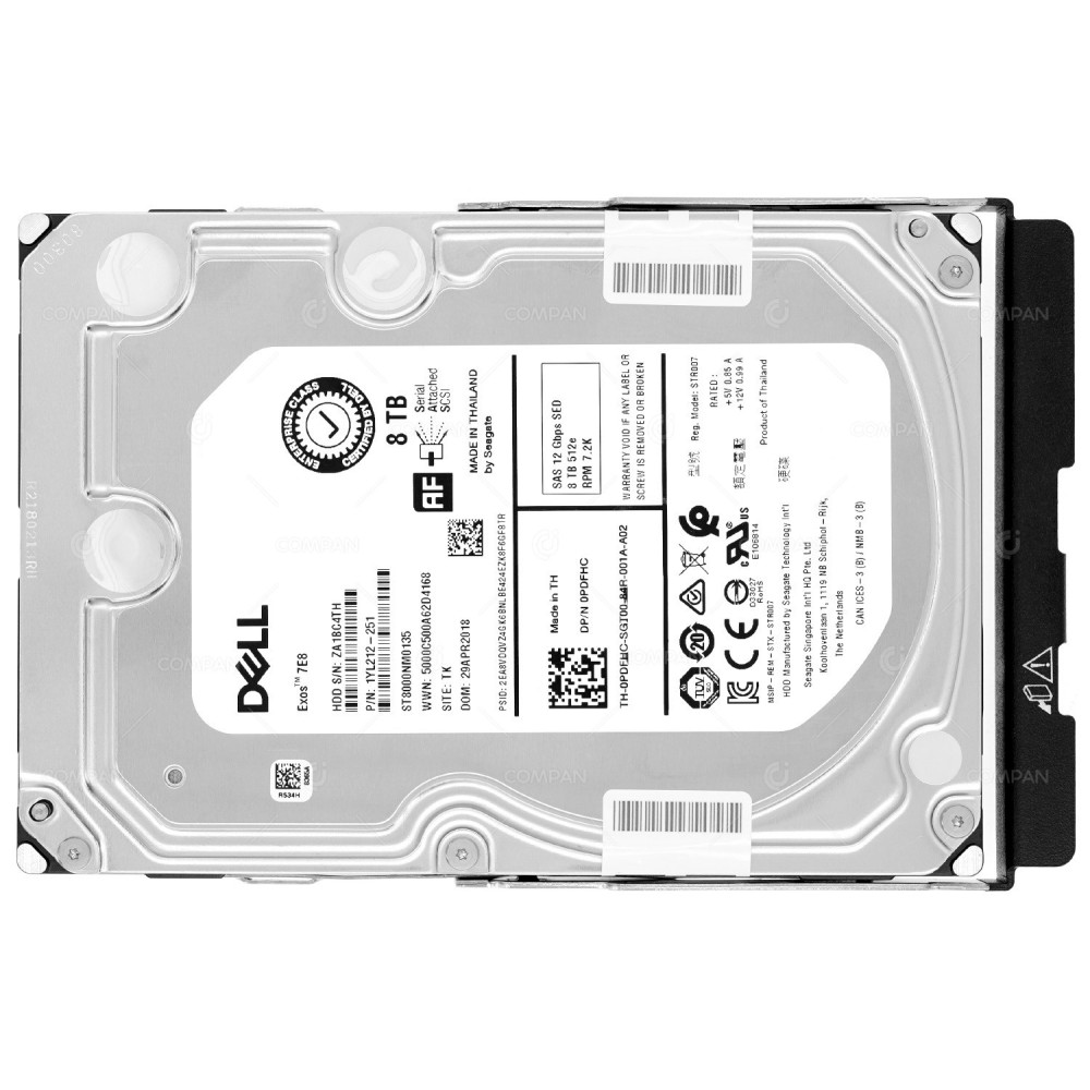 PDFHC MD DELL HDD 8TB / 7.2K / NL-SAS 12G / 3.5" LFF / SED / FOR MD3460