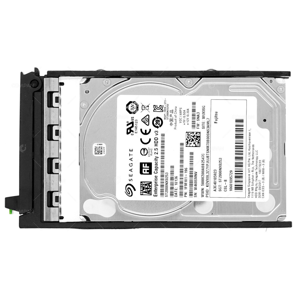 A3C40185923 FUJITSU HDD 2TB 7.2K SATA 6G 2.5" SFF