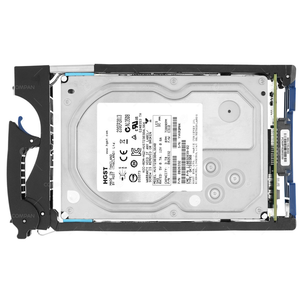 005049571 EMC 3TB 7.2K 6G SAS  3.5" LFF HARD DRIVE 0B26332