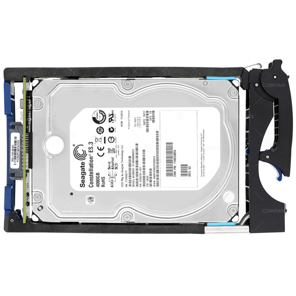 005050749 EMC 4TB 7.2K 3.5 LFF 6G SAS HARD DRIVE FOR VNX5200 VNX5400 VNX5600 VNX5800 VNX7600 VNX8000 ST4000NM0023, 9ZM270-031, 118033055