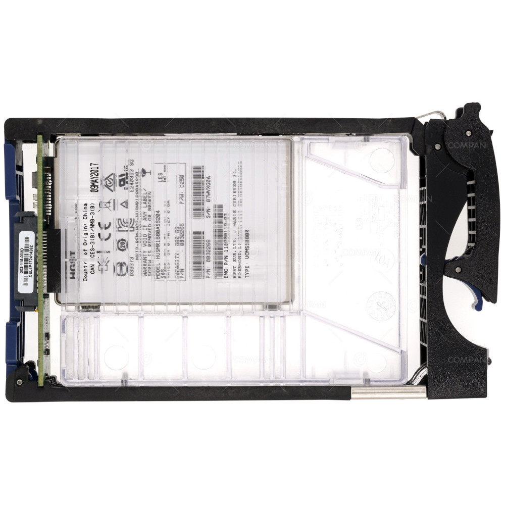 005051301 EMC 800GB FLASH SSD SAS 2.5 IN 3.5  FOR DATA DOMAIN 6300 FS15 HUSMR1680ASS204, 0B32266,