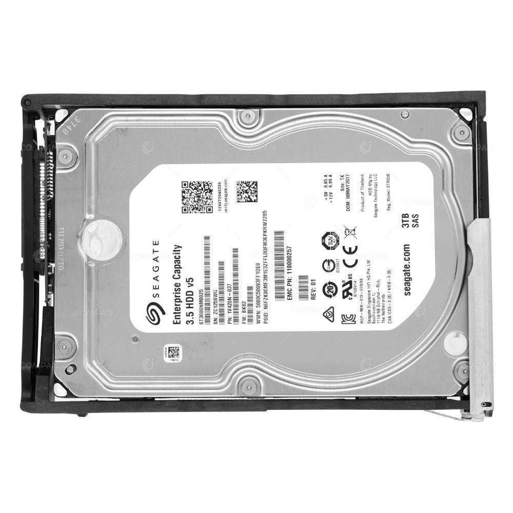 005052088 EMC HDD 3TB 7.2K SAS 6G 3.5" LFF FOR EMC DATADOMAIN 9800