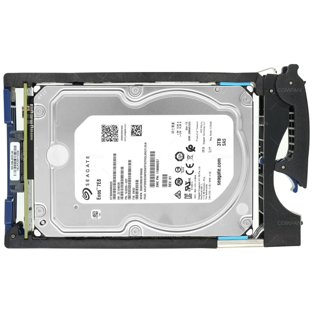 005052466 EMC 3TB 7.2K 6G SAS 3.5 LFF HARD DRIVE 118000257, ST3000NM0025