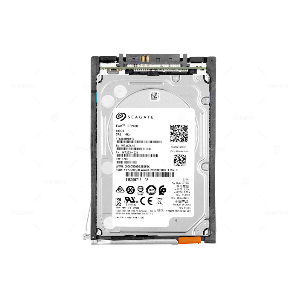 005053354 EMC 600GB 10K 12G SAS 2.5 SFF HARD DRIVE FOR UNITY DAE ST600MM0119