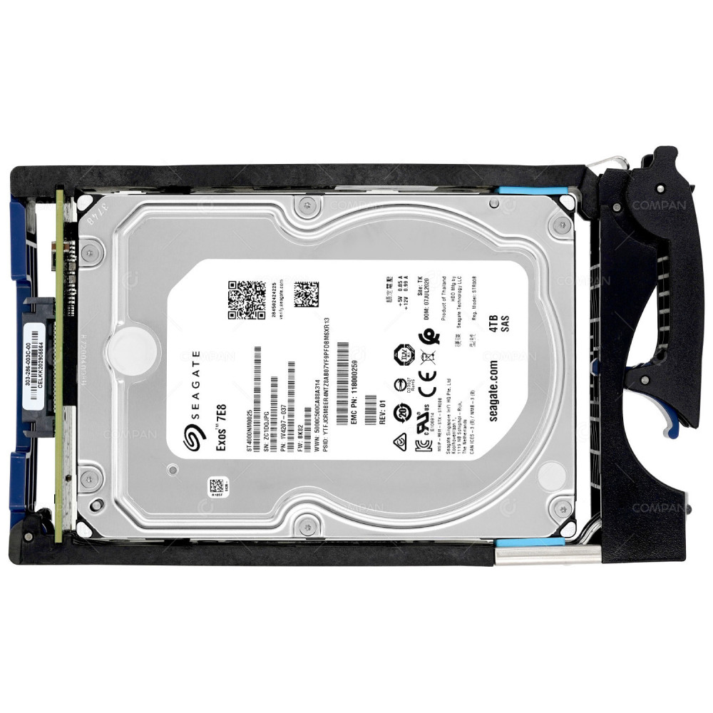 005053368 EMC 4TB 7.2K 3.5 LFF 12G SAS HARD DRIVE 1V4207-037, 118000259, ST4000NM0025