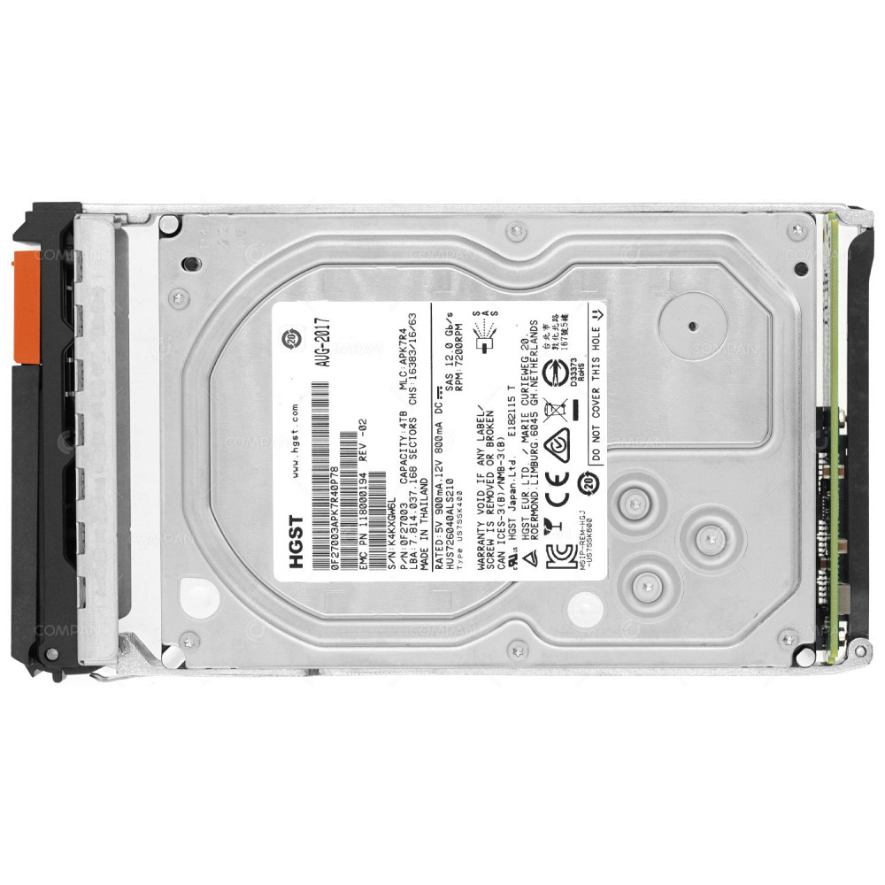 005053639 EMC HDD 4TB 7.2K SAS 6/12G 3.5" LFF FOR EMC VNX5200