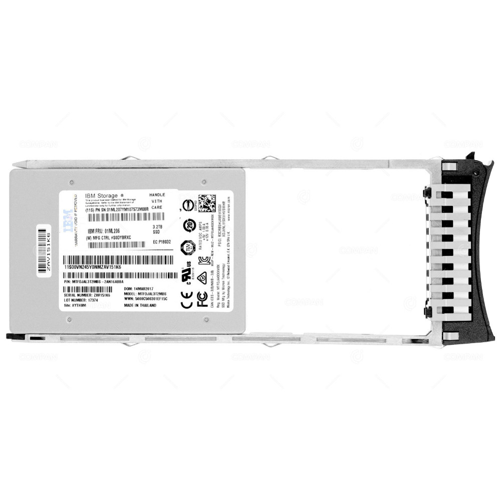 01ML206 IBM 3.2TB 12G SAS 2.5 SFF SSD MTFDJAL3T2MBS