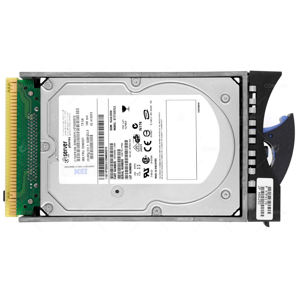 03N6327 IBM 73GB 10K ULTRA320 80 PIN SCSI DISK DRIVE -