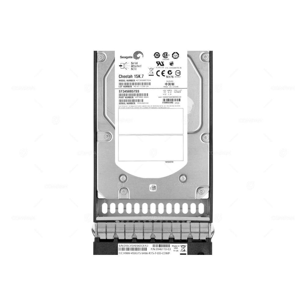 0946110-03 SEAGATE HARD DRIVE 450GB 15K 6G 3.5 SAS FOR DELL COMPELLENT -