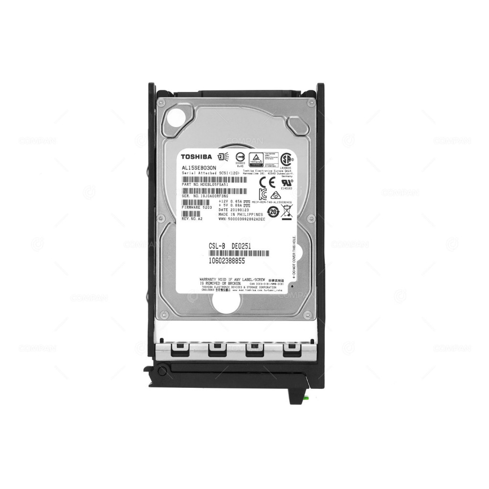10602388855 FUJITSU HARD DRIVE 300GB 10K 12GB SAS 2.5 SFF HOT-SWAP FOR RX2530 M4 RX2540 M4 CSL-B, AL15SEB030N