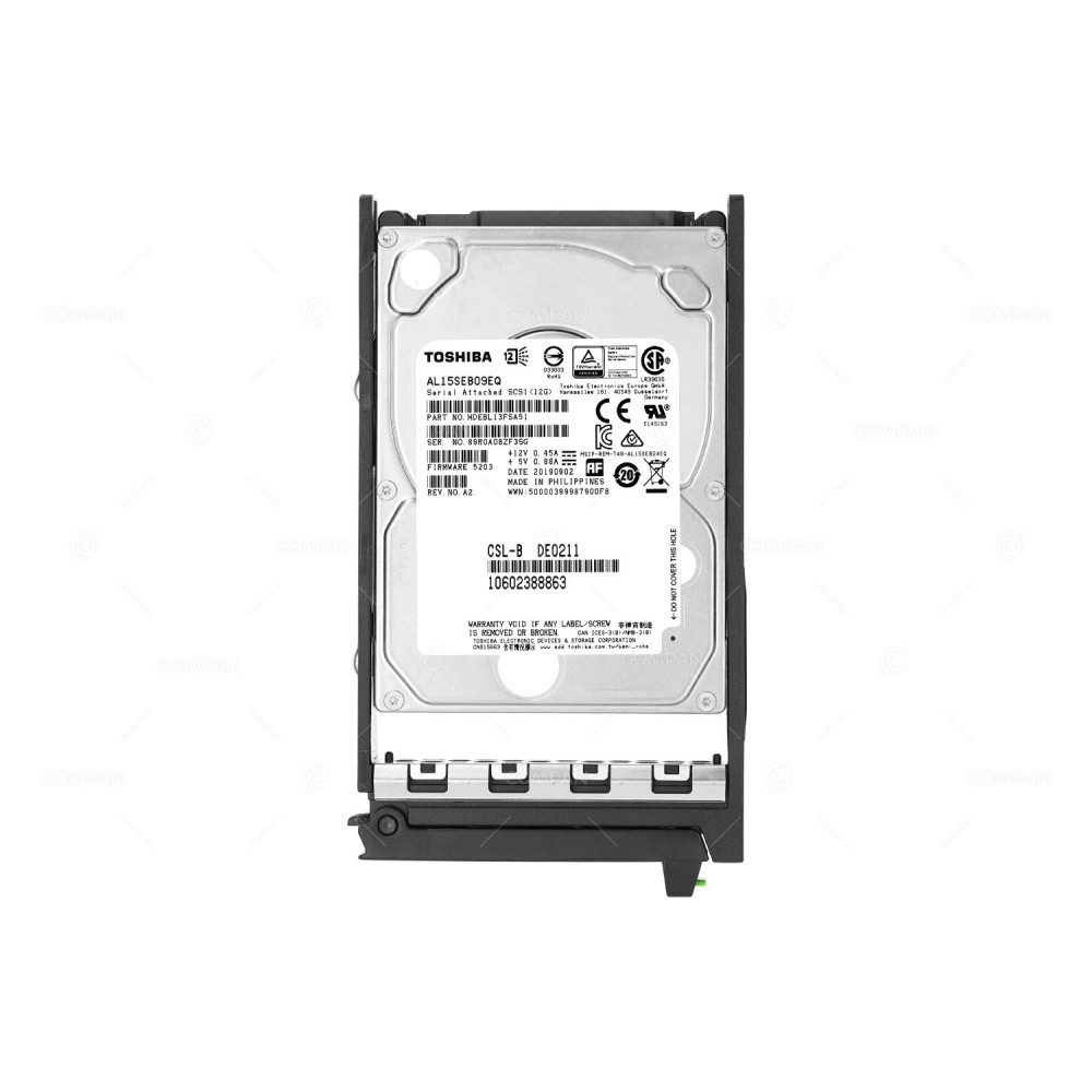 10602388863 TOSHIBA 900GB 2,5" SFF 1OK SAS 12G HARD DRIVE S26361-F5730-L190, HDEBL13FSA51