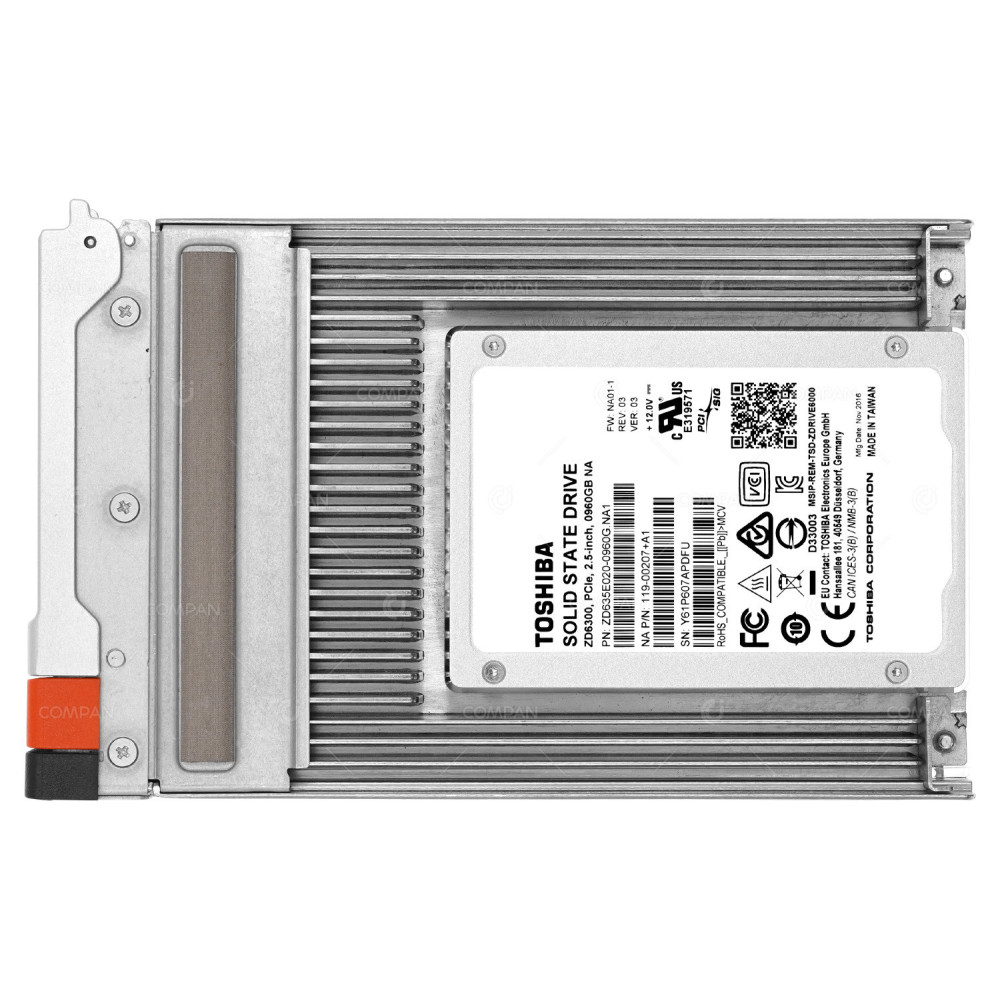 108-00421 NETAPP 1TB NVME SSD CACHE DRIVE FOR FAS9000 111-02727, 108-00421+A0, ZD635E020-0960G.NA1, ZD6300