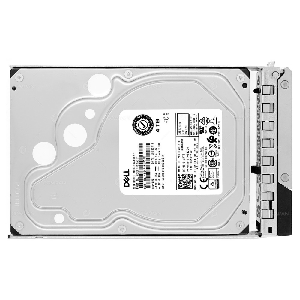 1MVTT G14 DELL HARD DRIVE 4TB 12G 7.2K SAS 3.5 LFF G14 01MVTT, MG04SCA40ENY