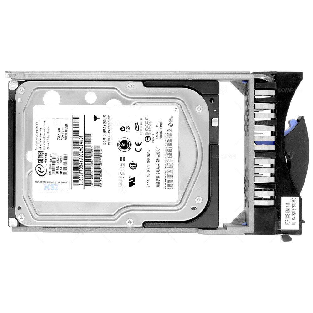 39R7316 IBM HARD DRIVE 73GB 15K U320 SCSI 3.5 40K1183
