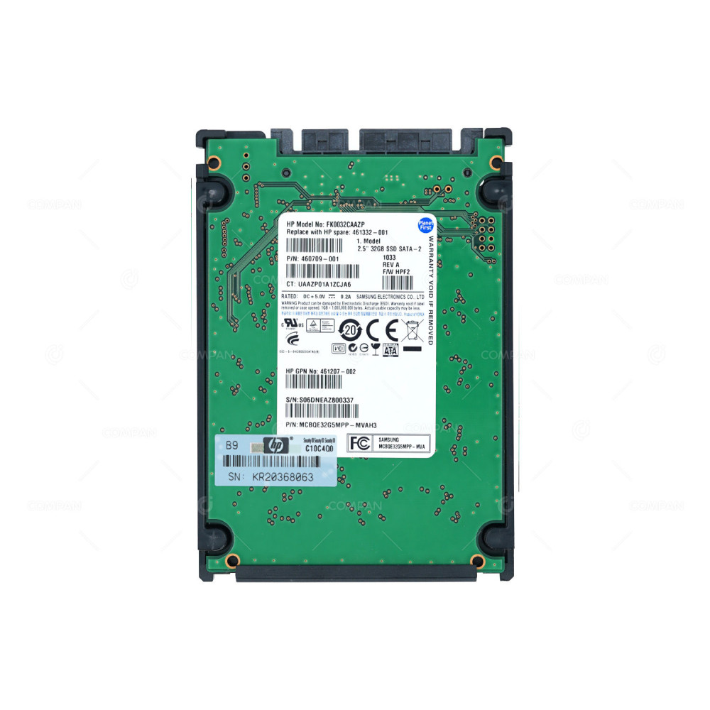 461332-001 HP 32GB 3G SATA SSD 2.5 SFF FOR BL490C G6 461207-002, 460709-001, MCBQE32G5MPP, FK0032CAAZP