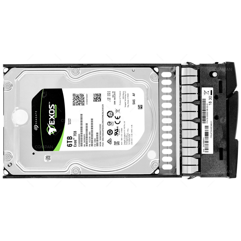 50-00000188-00-01 SEAGATE 6TB 7.2K 12G SAS 3.5 LFF HARD DRIVE FOR D4835 FRUKTXHXE348-01, ST6000NM0095