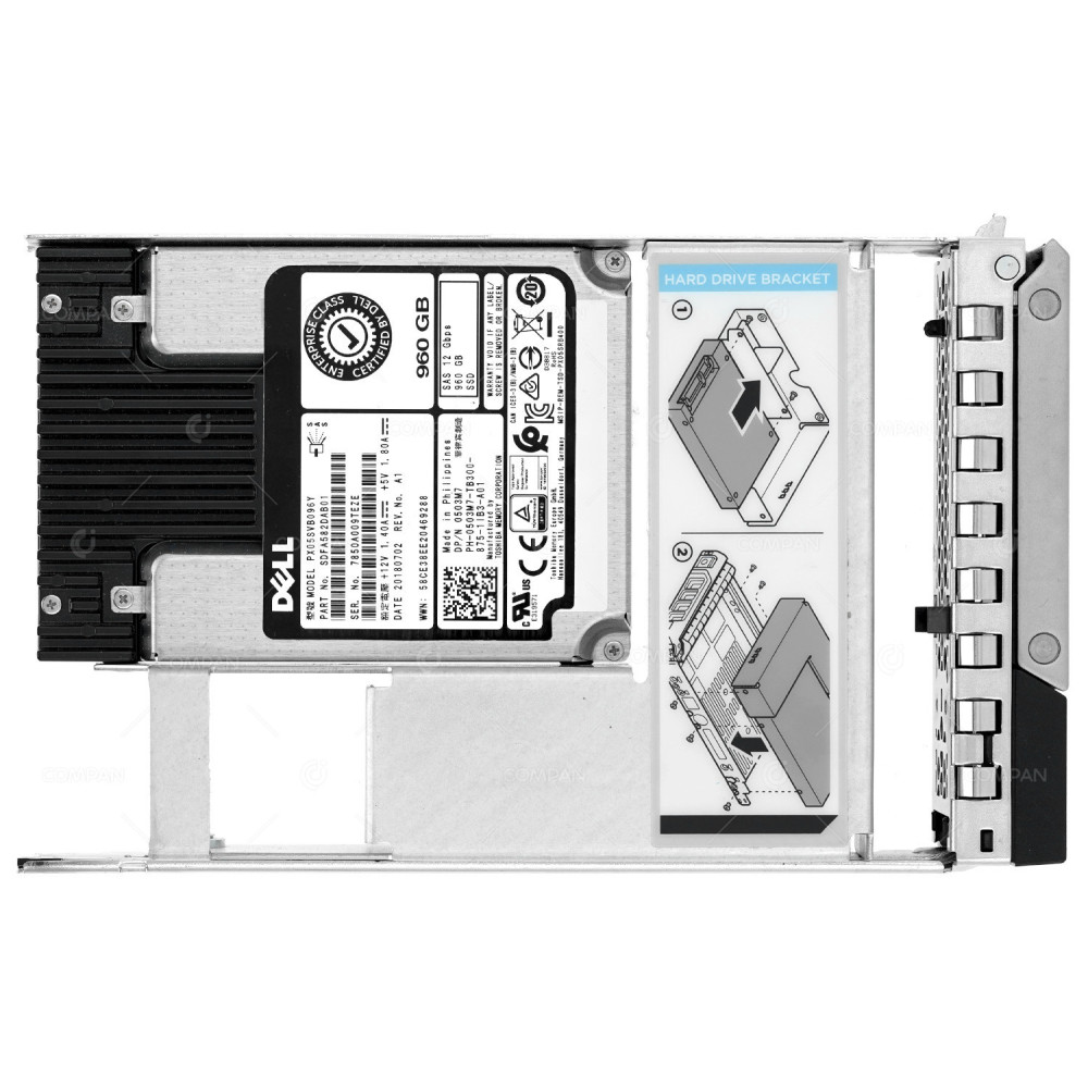 503M7 G14 LFF DELL 960GB 12G SAS 3.5 LFF SSD 0503M7, PX05SVB096Y