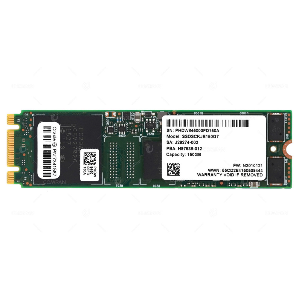 7341587 SUN ORACLE 150GB M.2 SATA SSD FOR X7-2 X5-2 SSDSCKJB150G7, H97538-012