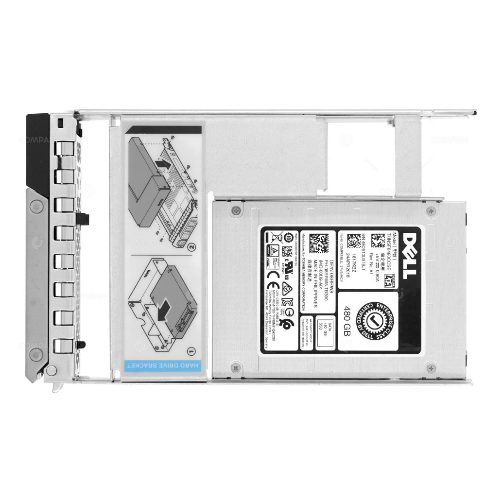 8RRW8 LFF G14 DELL 480GB 6G SATA 3.5 LFF SSD 08RRW8, HUS722T1TALA600