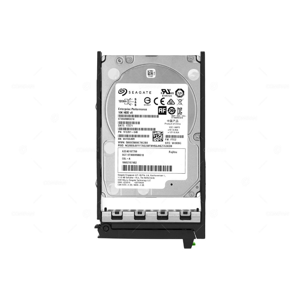 A3C40197799 FUJITSU 900GB 2,5" SFF SAS 12G 10K HARD DRIVE 10602107482, 1FE201-040