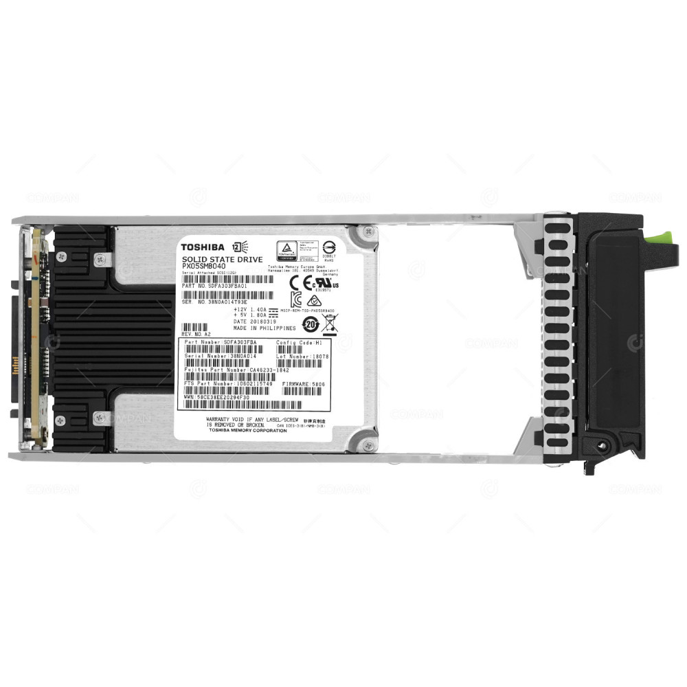 CA08226-E901 FUJITSU 400GB 12G SAS SSD FOR DX200 S4 SDFA303FBA01, CA46233-1842, 10602115749, PX05SMB040