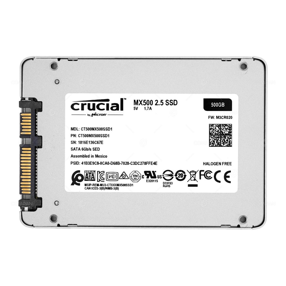 CT500MX500SSD1 CRUCIAL 500GB 6G SED SATA 2.5 SFF SSD MX500 MX500