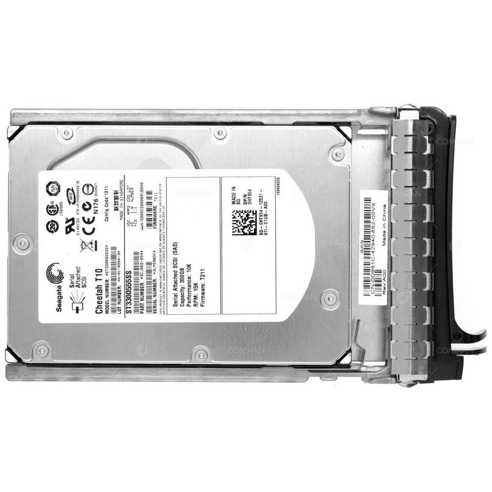 HT954 SEAGATE CHEETAH T10 300GB 10K 3G SAS 3,5" LFF HARD DRIVE ST3300555SS, 0HT954, 9DJ066-054