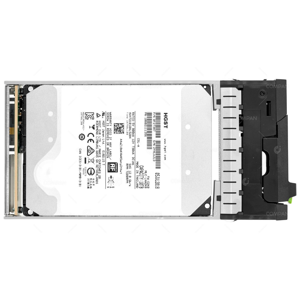 HUH721010AL5204 FUJITSU HARD DRIVE 10TB 7.2K 12G SAS LFF FOR ETERNUS CS800 S7 0F27387, 10602111356