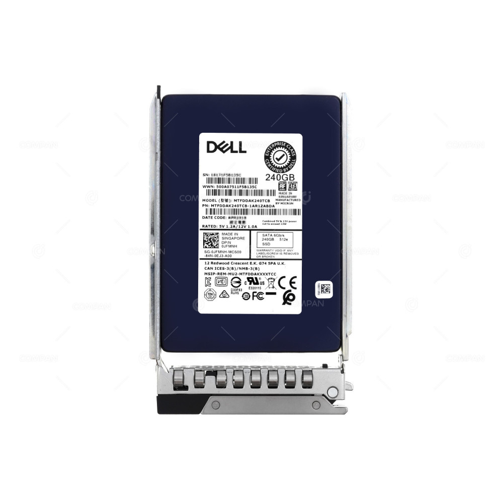 JFMNH G14 DELL 240GB 6G SATA SSD 2.5 SFF G14 0JFMNH, MTFDDAK240TBC